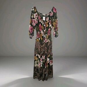 Floral Paisley Maxi Dress